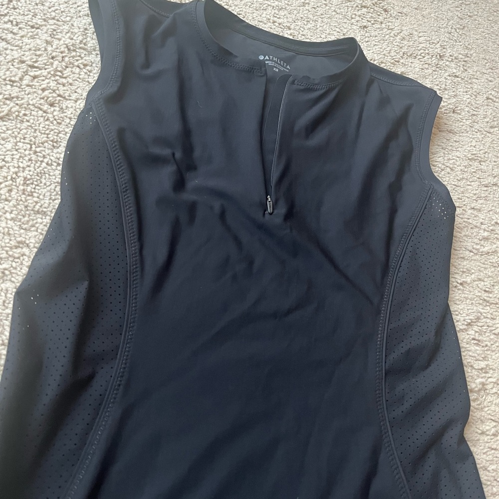Athleta Black Breathable Athletic Tank